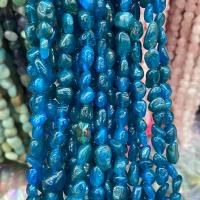 Apatit Perlen, Apatite, Klumpen, poliert, DIY, blau, 8x10mm, Länge:ca. 40 cm, verkauft von Strang
