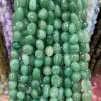 Green Aventurine Bead, Nuggets, polished, DIY, green Approx 40 cm 