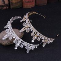 Bridal Tiaras, Zinc Alloy, with Crystal, handmade, fashion jewelry & for woman & with rhinestone Inner Approx 140mm 