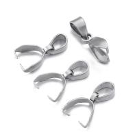 Stainless Steel Pinch Bail, 304 Stainless Steel, DIY, original color [