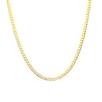 Sterling Silver Necklace Chain, 925 Sterling Silver, plated, fashion jewelry & for woman 4mm Approx 17.7 Inch [