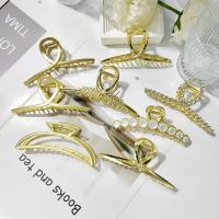 Hair Claw Clips, Zinc Alloy, gold color plated & for woman [