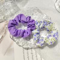 Hair Scrunchies, Cloth, 2 pieces & for woman, purple, 80mm [