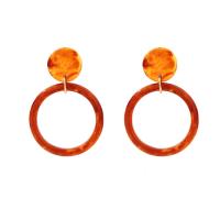 Acrylic Stud Earring, fashion jewelry & for woman & hollow [