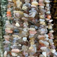 Perle agate Botswana naturelle, pepite, poli, DIY, couleurs mélangées Environ 80 cm, Vendu par brin[