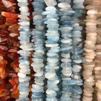 Perles aigue-marine, pepite, poli, DIY, bleu de mer Environ 40 cm, Vendu par brin[