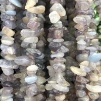 Perles lilas, pepite, poli, DIY, couleurs mélangées Environ 80 cm, Vendu par brin