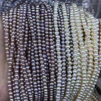 Naturel d'eau douce perles, perle d'eau douce cultivée, bijoux de mode & DIY, plus de couleurs à choisir, 3.2mm Environ 38 cm, Vendu par brin[
