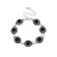 Acrylique Bracelets en Alliage de zinc , avec strass acrylique, avec 2.56inch chaînes de rallonge, bijoux de mode & unisexe Environ 6.3 pouce, Vendu par PC