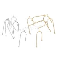Brass Earring Drop Component, high quality plated, fashion jewelry & DIY [