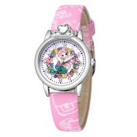 Fashion Children Watch, PU Leather, with Glass & Zinc Alloy, for Sport & for children [