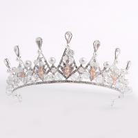 Bridal Tiaras, Zinc Alloy, with Crystal, handmade, fashion jewelry & for woman & with rhinestone Inner Approx 155mm 