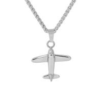 Stainless Steel Vehicle Pendant, 316L Stainless Steel, Airplane, polished, DIY, original color 