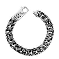 Stainless Steel Chain Bracelets, 316L Stainless Steel, polished, punk style & for man, 12.5mm [