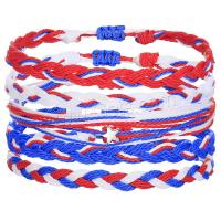 Nylon Cord Bracelets, Wax Cord, hammer, handmade, 5 pieces & adjustable & for woman Approx 16-32 cm [