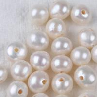 Naturales agua dulce perlas sueltas, Perlas cultivadas de agua dulce, Bricolaje, Blanco, 10-11mm, Vendido por UD[