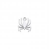 Stainless Steel Animal Pendants, 304 Stainless Steel, Spider, Vacuum Ion Plating, fashion jewelry & DIY [