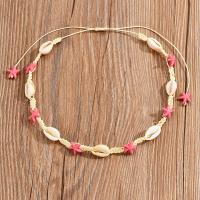 Freshwater Shell Bracelet, with Zinc Alloy, handmade, Length Adjustable & fashion jewelry & for woman, pink Approx 20-27 cm [