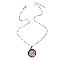 Glas Zink Legierung Halskette, Zinklegierung, mit Glas, für Frau, keine, Länge:ca. 48-53 cm, verkauft von PC