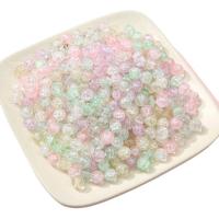 Crackle Acrylic Beads, Round, DIY mixed colors 