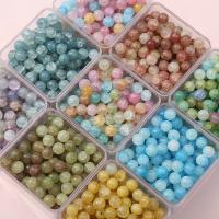 Crackle Glass Beads, Round, DIY [