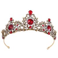 Bridal Tiaras, Zinc Alloy, with Crystal, fashion jewelry & for woman & with rhinestone, Inner Approx 145mm 