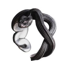 кольцо из цинкового сплава , цинковый сплав, Змея, плакированный цветом под старое серебро, ювелирные изделия моды & Мужская, продается PC[
