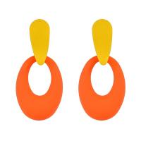 Iron Drop Earring, painted, fashion jewelry & for woman 
