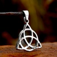 Stainless Steel Hollow Pendant, 304 Stainless Steel, polished, vintage & DIY, original color [