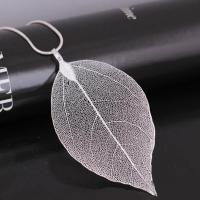 Zinc Alloy Sweater Chain Necklace, Leaf, plated, fashion jewelry & for woman Approx 23.62 Inch [
