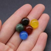 Perles de pierre gemme mixte, Pierre naturelle, avec Cristal naturel, Rond, poli, DIY & différents matériaux pour le choix, plus de couleurs à choisir Vendu par sac[