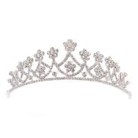 Bridal Tiaras, Zinc Alloy, fashion jewelry & for woman & with rhinestone, Inner Approx 140mm 