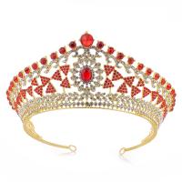 Bridal Tiaras, Zinc Alloy, with Crystal, fashion jewelry & for woman & with rhinestone Inner Approx 145mm 