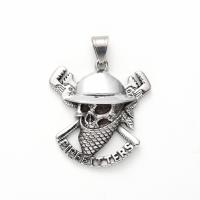 Stainless Steel Skull Pendant, 304 Stainless Steel, anoint, fashion jewelry & for man [