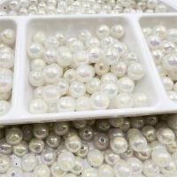 Plating Acrylic Beads, Resin, Round, DIY [