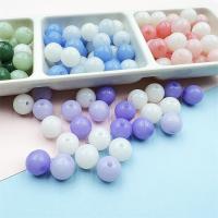 Perles acryliques lustres, Acrylique, Rond, DIY, plus de couleurs à choisir, 16mm Environ 2.5mm Vendu par sac