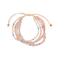 Bracelets Bijoux en verre, Seedbead, avec cordon de polyester & alliage de zinc, style folk & styles différents pour le choix & pour femme Environ 6-11 pouce, Vendu par PC[