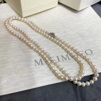 Freshwater Pearl Sweater Chain Necklace, with Copper Alloy, 14K gold-filled, fashion jewelry & for woman, white, 7-8mm [