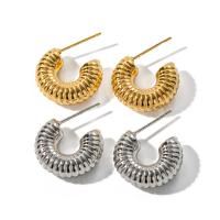Stainless Steel Stud Earring, 304 Stainless Steel, Vacuum Ion Plating, fashion jewelry & for woman [