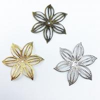 DIY Hair Flowers, Iron, plated, hollow 36mm [