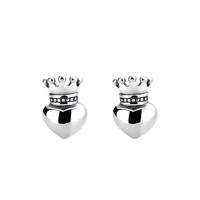Sterling Silver Stud Earring, 925 Sterling Silver, Antique finish, fashion jewelry & for woman [