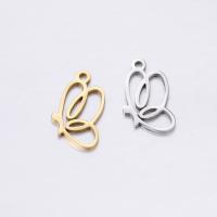 Stainless Steel Hollow Pendant, 304 Stainless Steel, Butterfly, Vacuum Ion Plating, fashion jewelry & DIY [