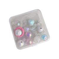 Набор бусин DIY браслет, пластик, Лазерный & для детей, Много цветов для выбора продается Box