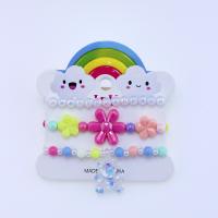 Смола браслеты, канифоль, три части & для детей, разноцветный, внутренний диаметр:Приблизительно 45mm, продается указан