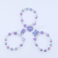 Resin Bracelets, three pieces & for children, mixed colors, Inner Approx 45mm 