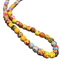 Handgefertigte Lampwork Perlen, Unregelmäßige, DIY, keine, 11mm, Länge:ca. 38 cm, verkauft von Strang[