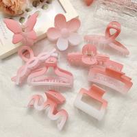Hair Claw Clips, Acrylic & for woman, pink [