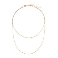 Fashion Multi Layer Necklace, Zinc Alloy, with 7cm extender chain, gold color plated, Double Layer & fashion jewelry & for woman Approx 35 cm, Approx 45 cm 