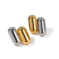 Edelstahl Stud Ohrring, 304 Edelstahl, Vakuum-Ionen-Beschichtung, Modeschmuck & für Frau, 19.7x16.2mm, verkauft von Paar[