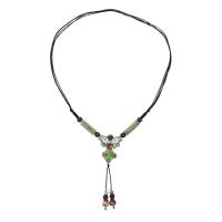 Porzellan-Strickjacke-Ketten-Halskette, Zinklegierung, mit Porzellan, Modeschmuck & für Frau, Länge:ca. 58-62 cm, verkauft von PC